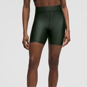 lululemon athletica Deep Green High-Rise Bike Shorts